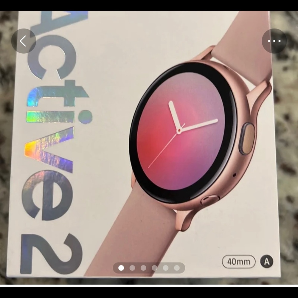 Sold elsewhere-Like new Samsung Active Watch 2 Rose gold + extras